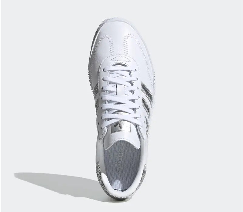 Adidas Wmns Originals Sambarose Silver Metallic Cloud White FX3819 - Febbuy