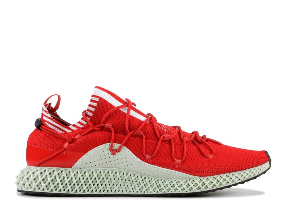 Adidas Y-3 Futurecraft Runner 4d Red White Aero Green Footwear F99805 - Febbuy