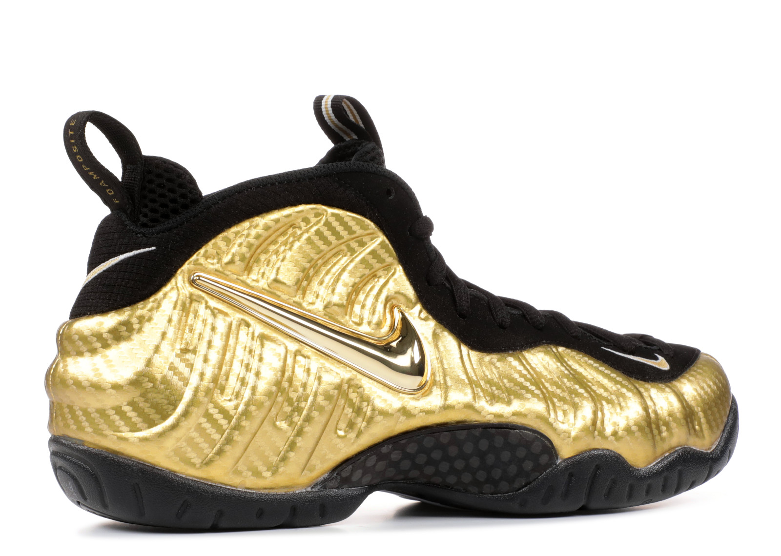 foamposite pro black gold