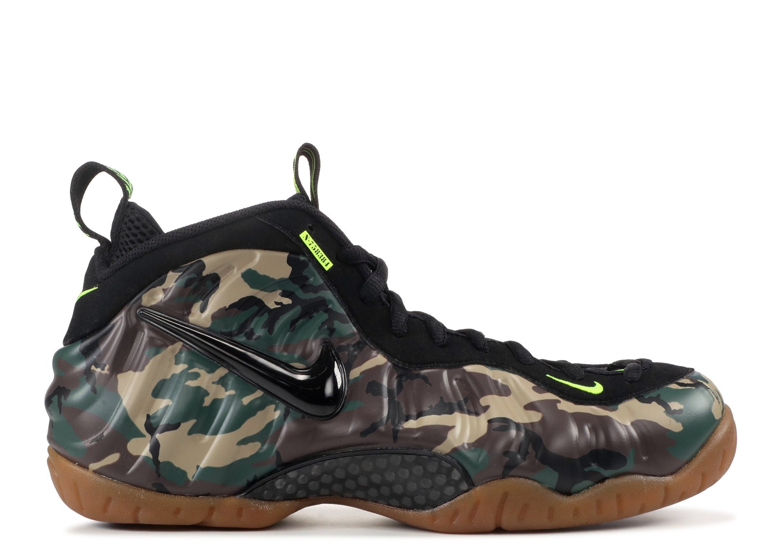 nike air foamposite pro prm le green camo