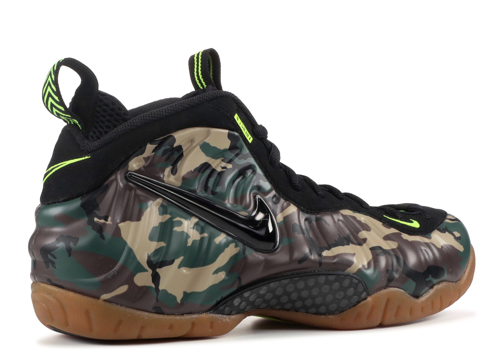 nike air foamposite pro prm le green camo
