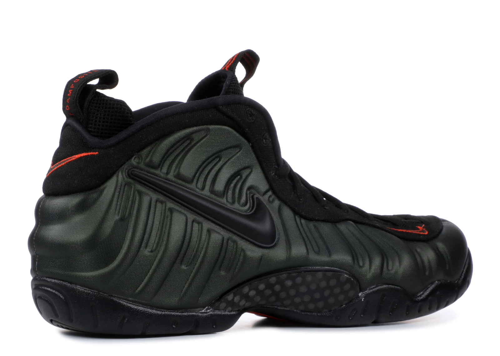 nike foamposite black orange