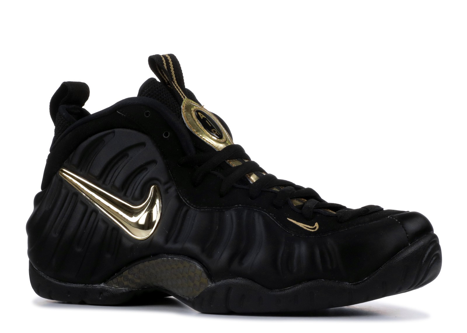 foamposite pro black gold