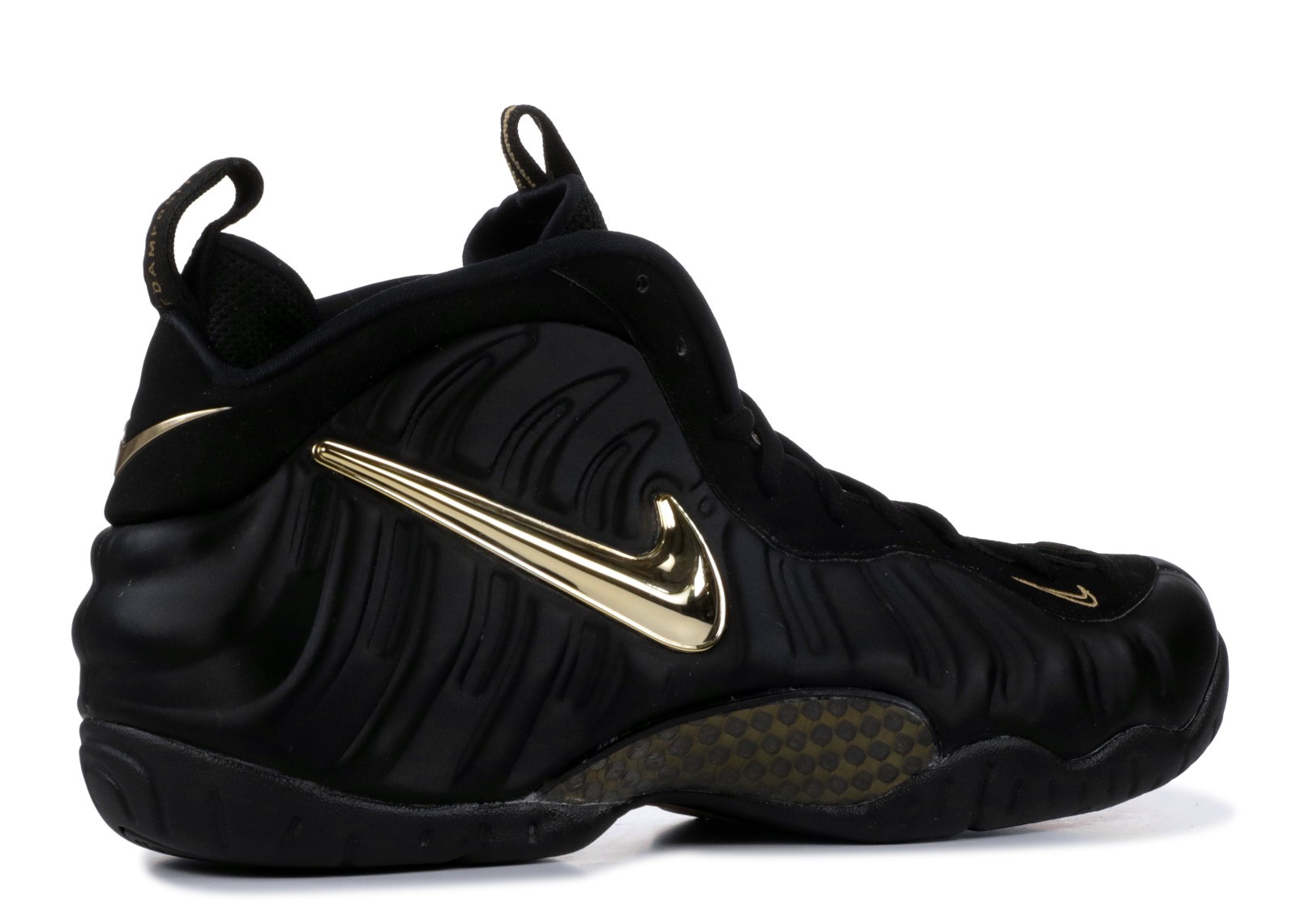 nike foamposite gold and black