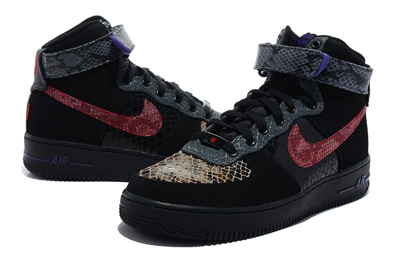 purple and black air force 1 high top