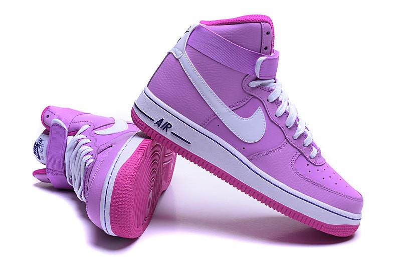 Nike Air Force 1 High GS Girls Pink Fashion Shoes 653998-501 - Febbuy