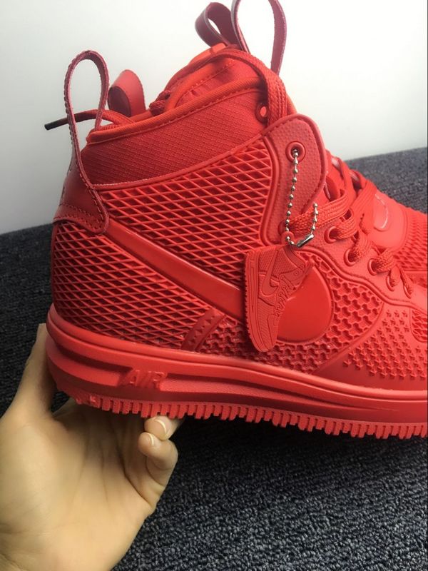 Nike Air Force 1 High KPU All Red Men Shoes - Febbuy