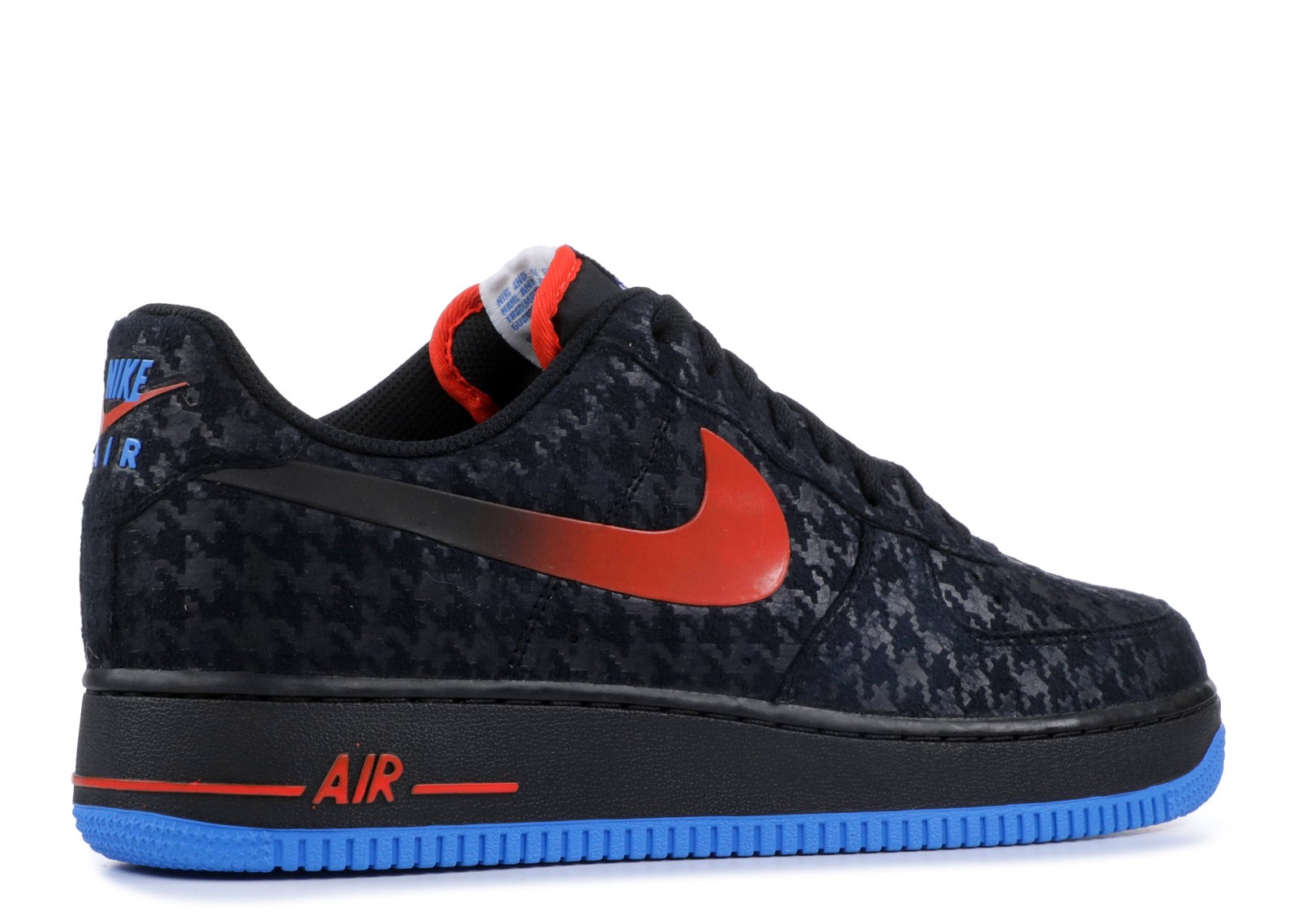 Air Force 1 Low Houndstooth Orange Photo Blue Black Team ...