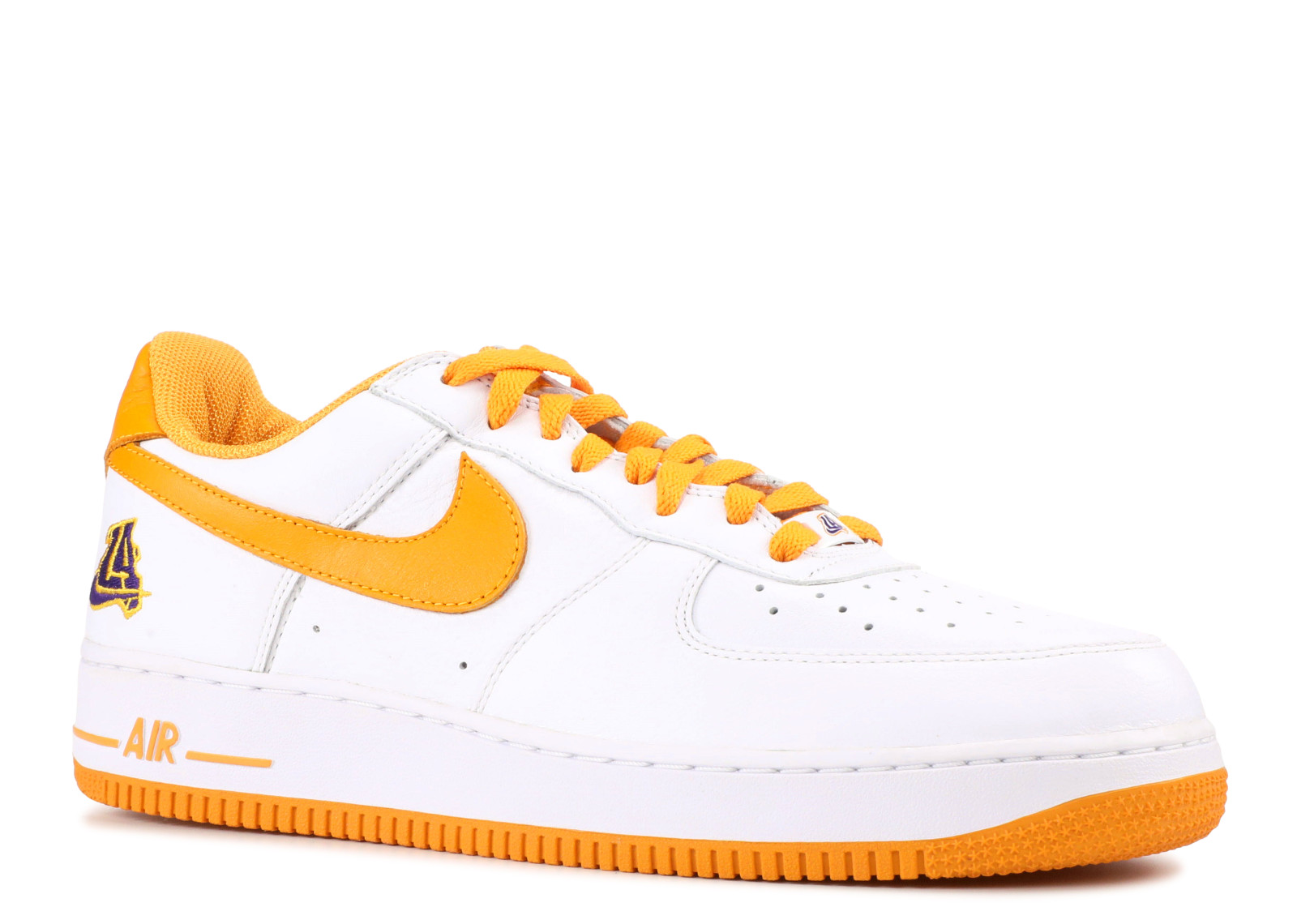 purple and gold air force ones