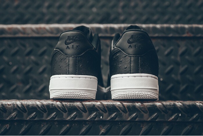air force 1 black ostrich