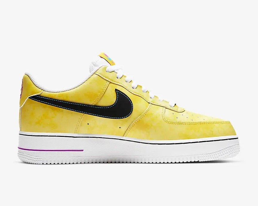 nike air force yellow and blue