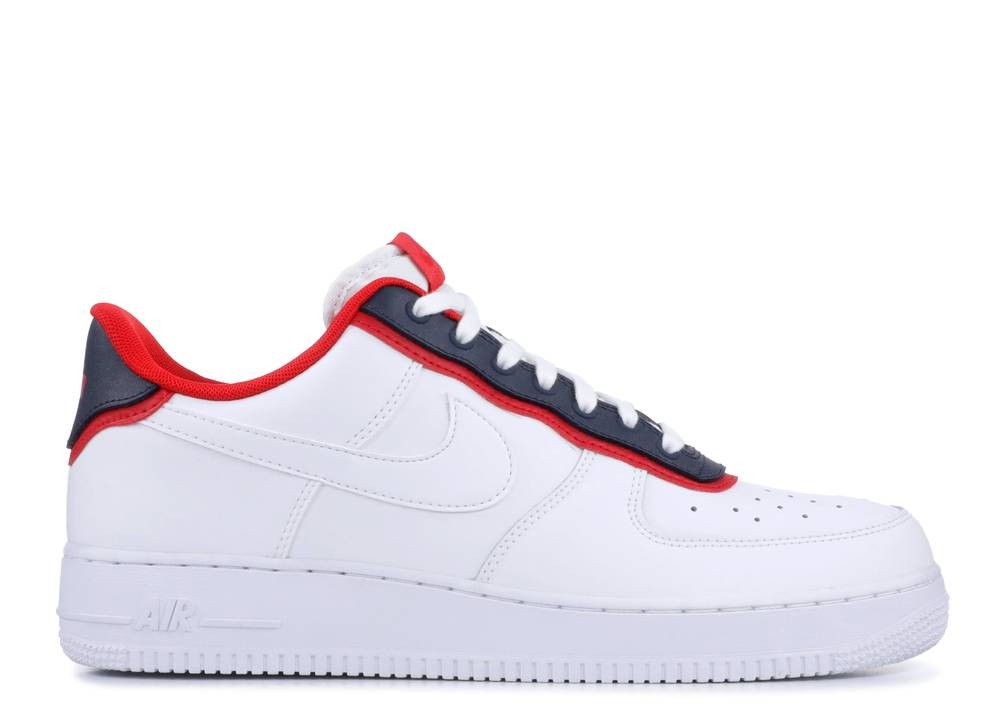 air force 1 07 obsidian white university red