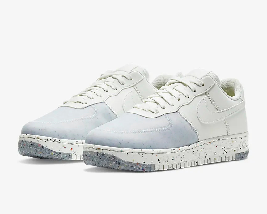 nike air force 1 crater pure platinum