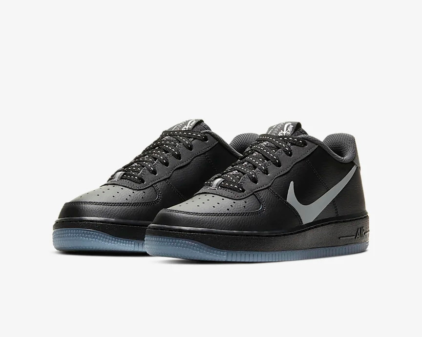 air force 1 07 black silver lilac anthracite