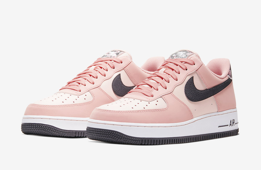 air force 1 low pink and white