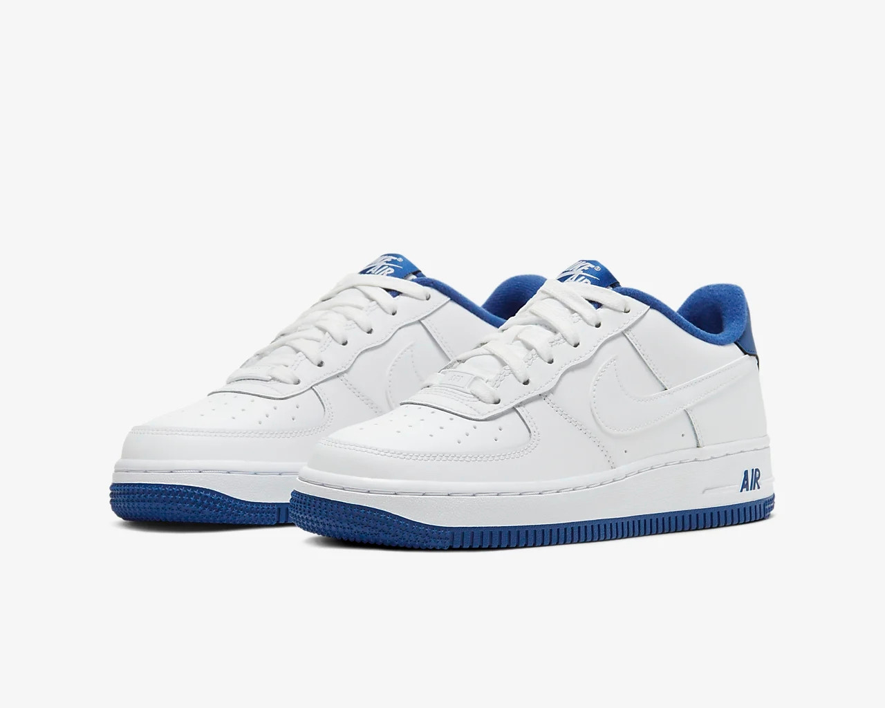 nike air force white deep royal