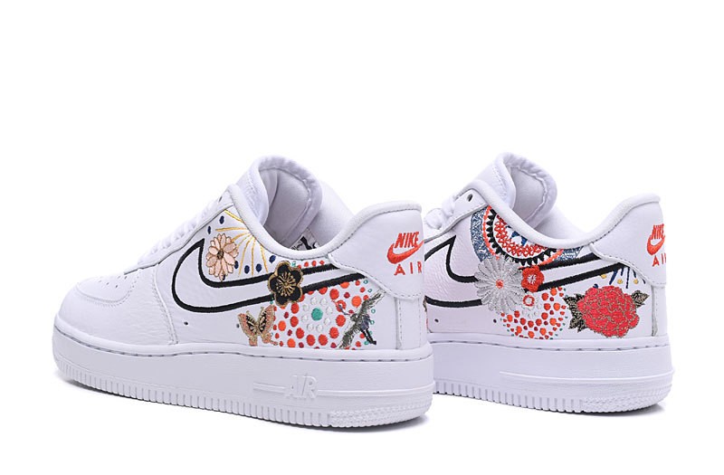flower air force 1 white