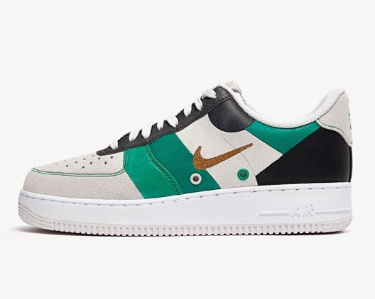 nike air force grey and green