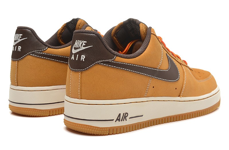 brown painted air force ones