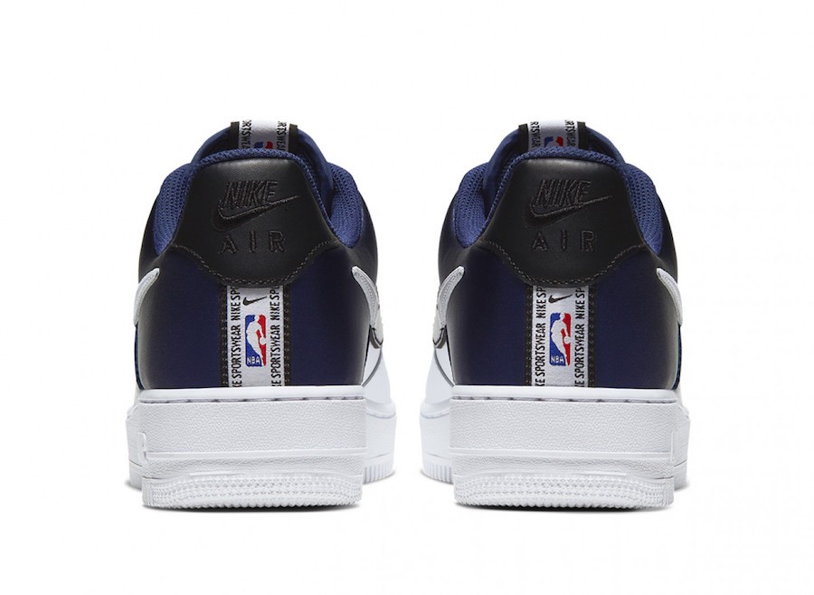 nike air force 1 nba satin black