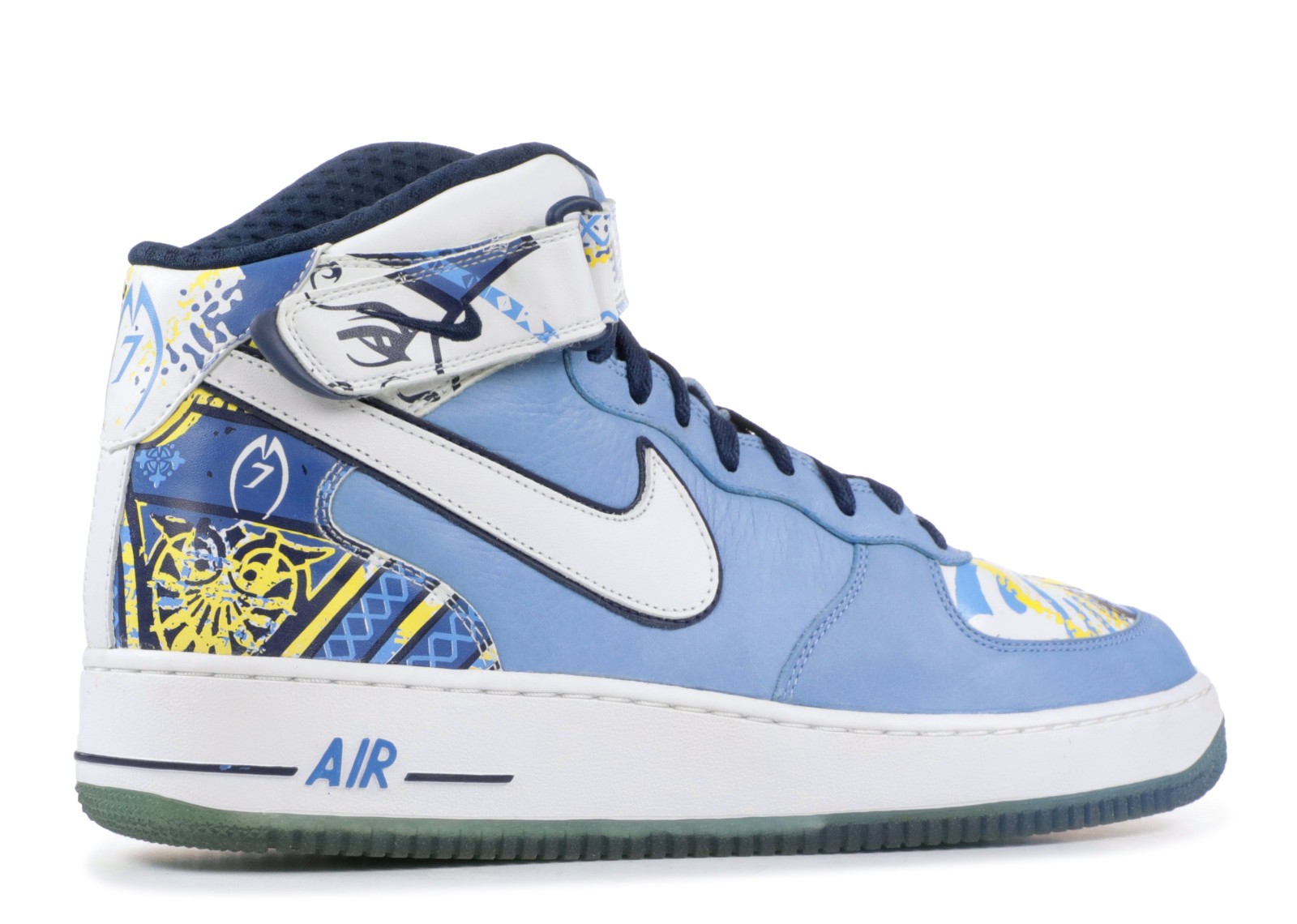 Air force 1 mid premium vick collection royal blue maize university