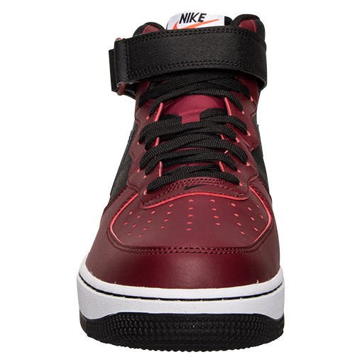 nike air force 1 mid black and red