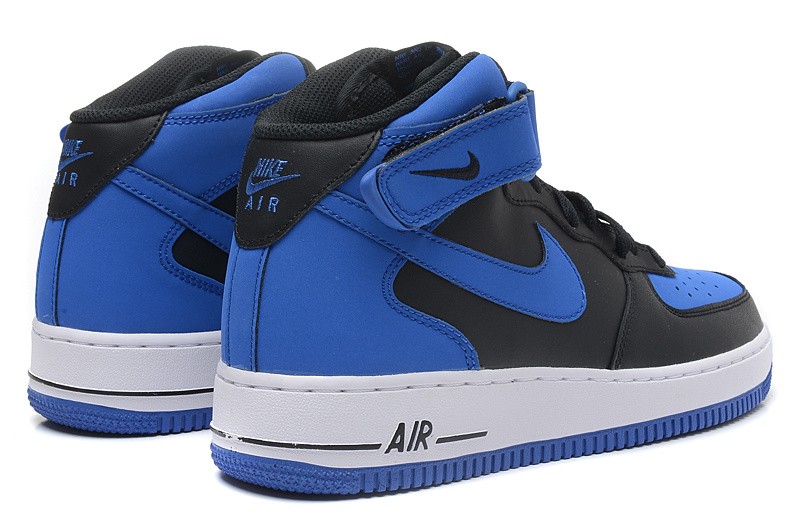 blue and black air force 1 high top