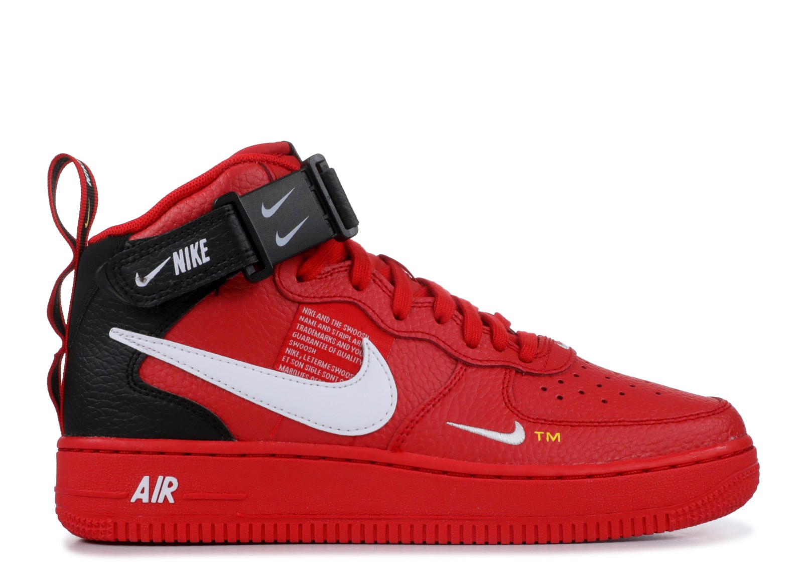 Nike Air Force 1 Mid Utility LV8 University Red Black AV3803-600 - Febbuy