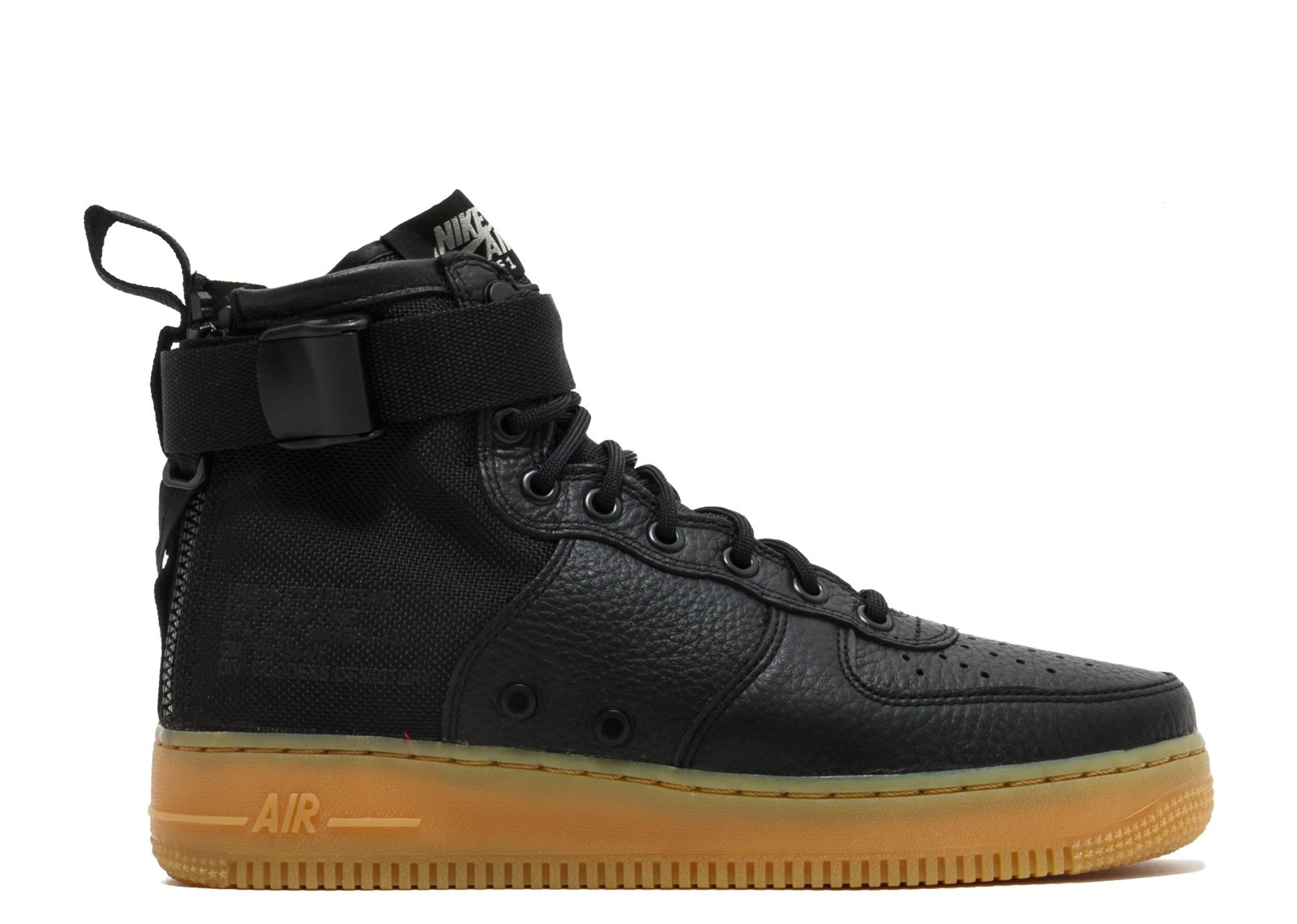 Nike Air Force 1 Sf Af1 Mid Light Black Gum Brown 917753-003 - Febbuy