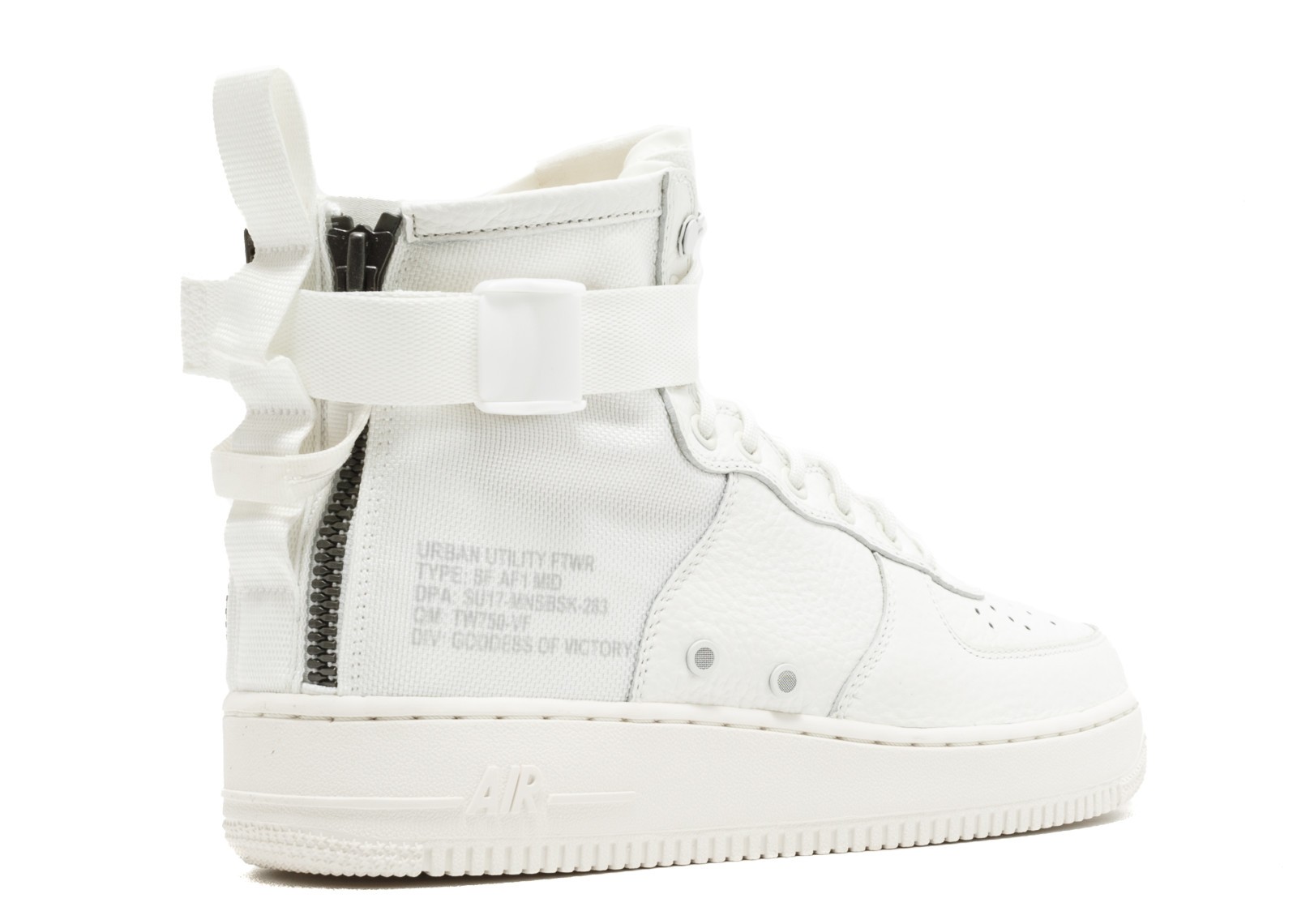 Nike Air Force 1 Sf Af1 Mid Triple Ivory White AA6655-100 Nike Air Force 1 Sf Af1 Mid Triple Ivory White AA6655-100