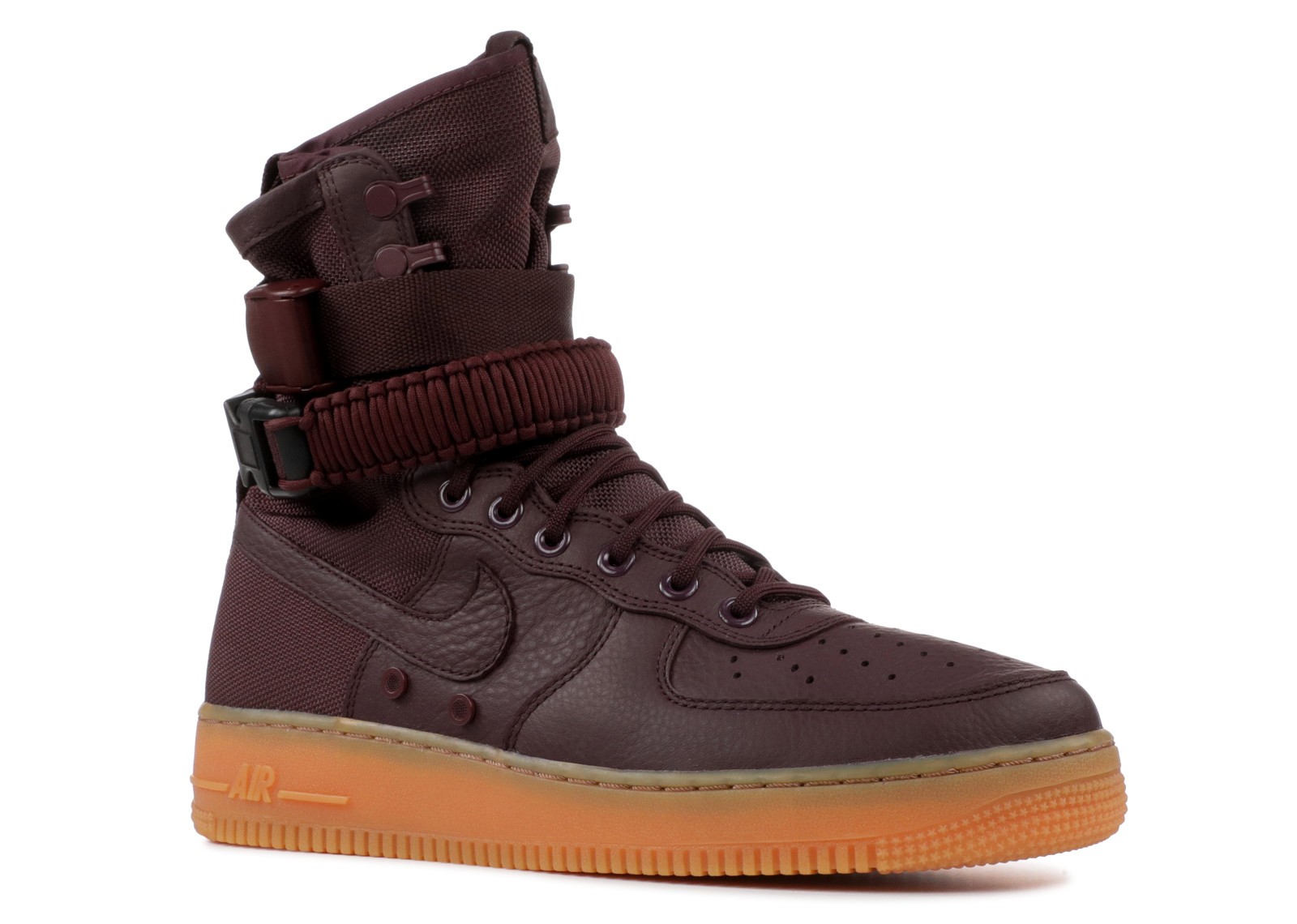 burgundy nike af1