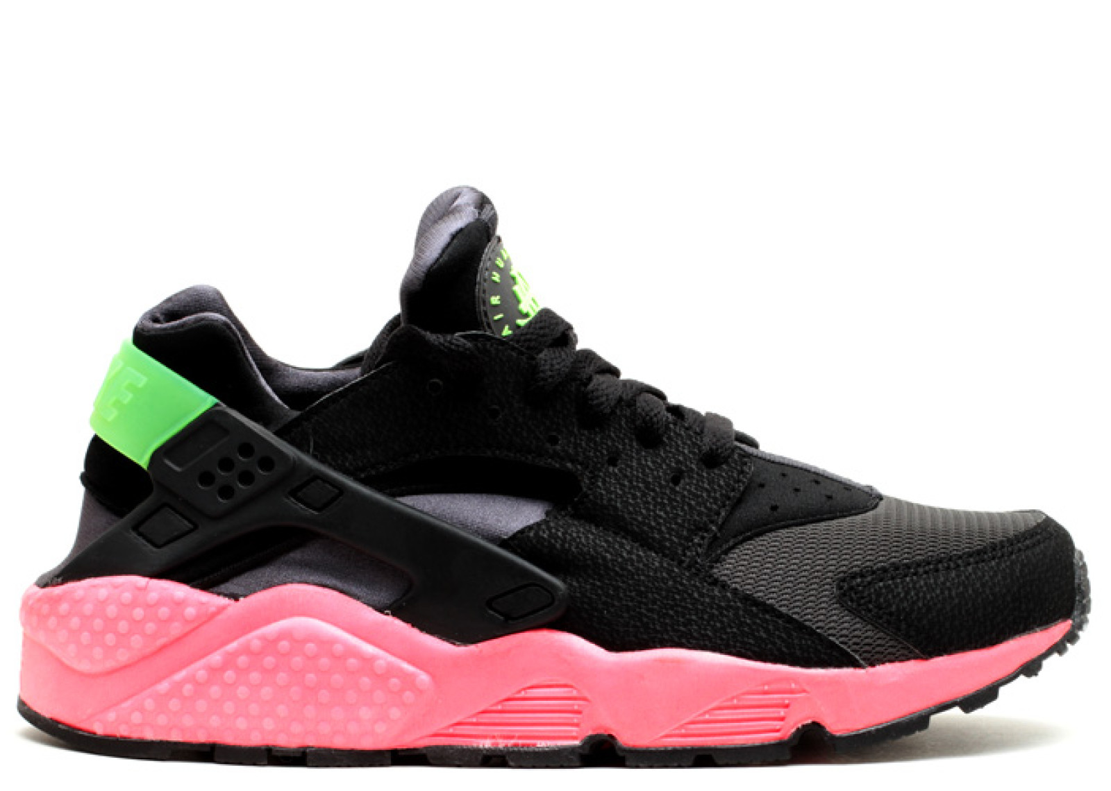 green and pink huaraches