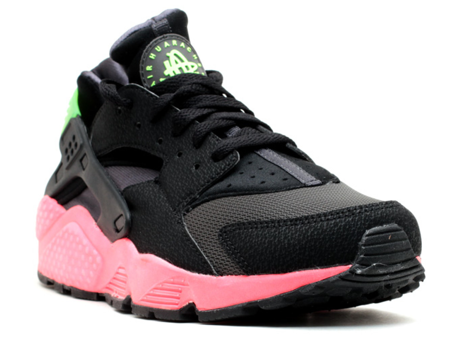 green and pink huaraches