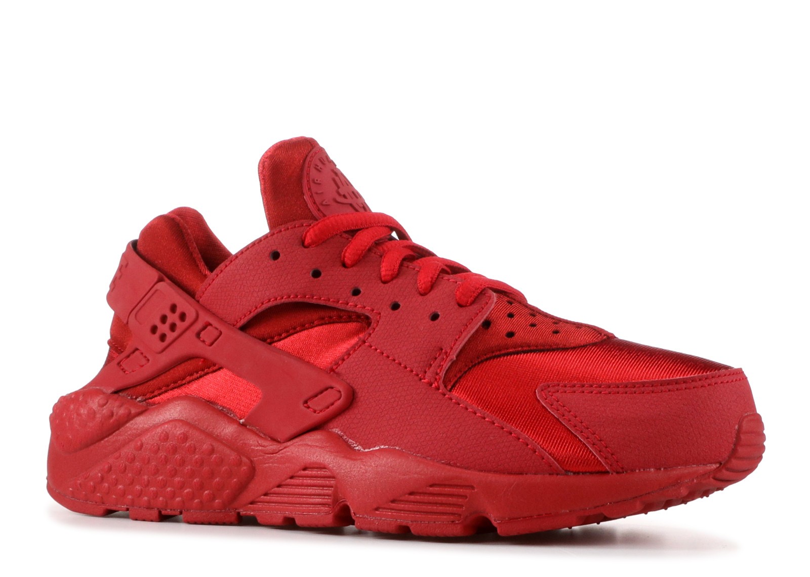 red huaraches with white bottoms
