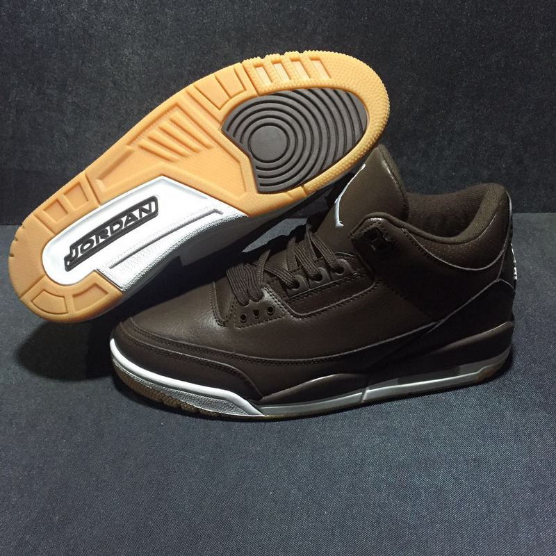 Nike Air Jordan III 3 Chocolate Brown Men Basketball Shoes Leather - Febbuy