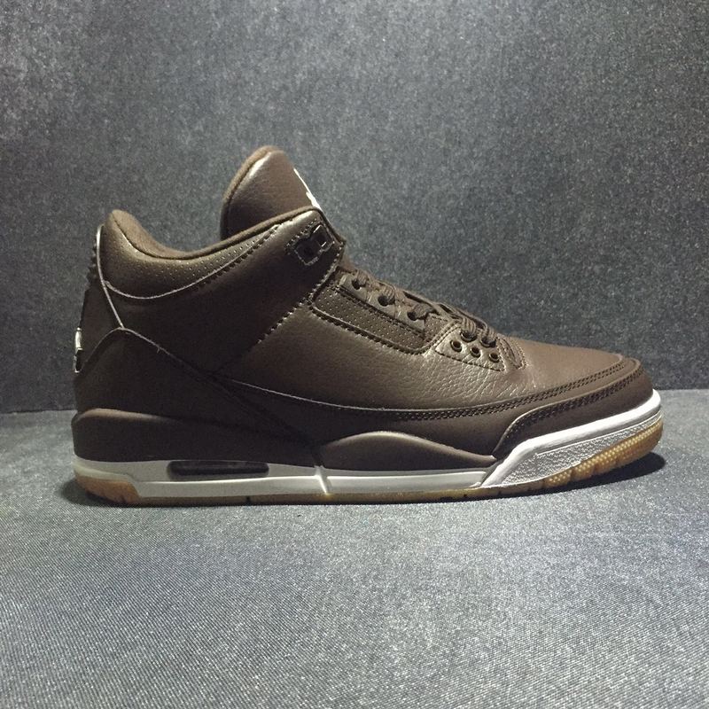 Nike Air Jordan III 3 Chocolate Brown Men Basketball Shoes Leather - Febbuy