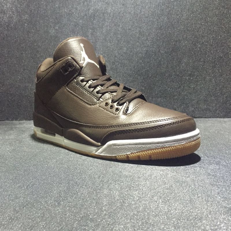 Nike Air Jordan III 3 Chocolate Brown Men Basketball Shoes Leather - Febbuy
