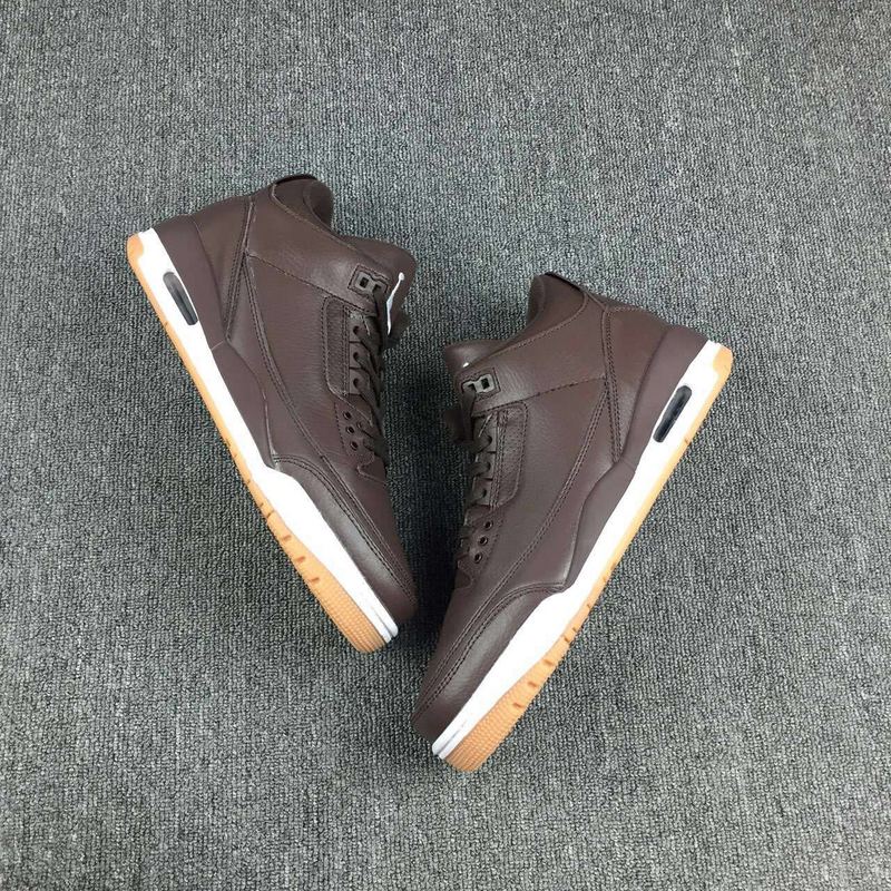 Nike Air Jordan III 3 Chocolate Brown Men Basketball Shoes Leather Febbuy
