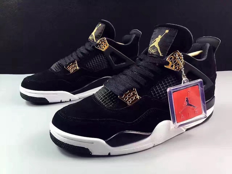 jordan 4 black gold