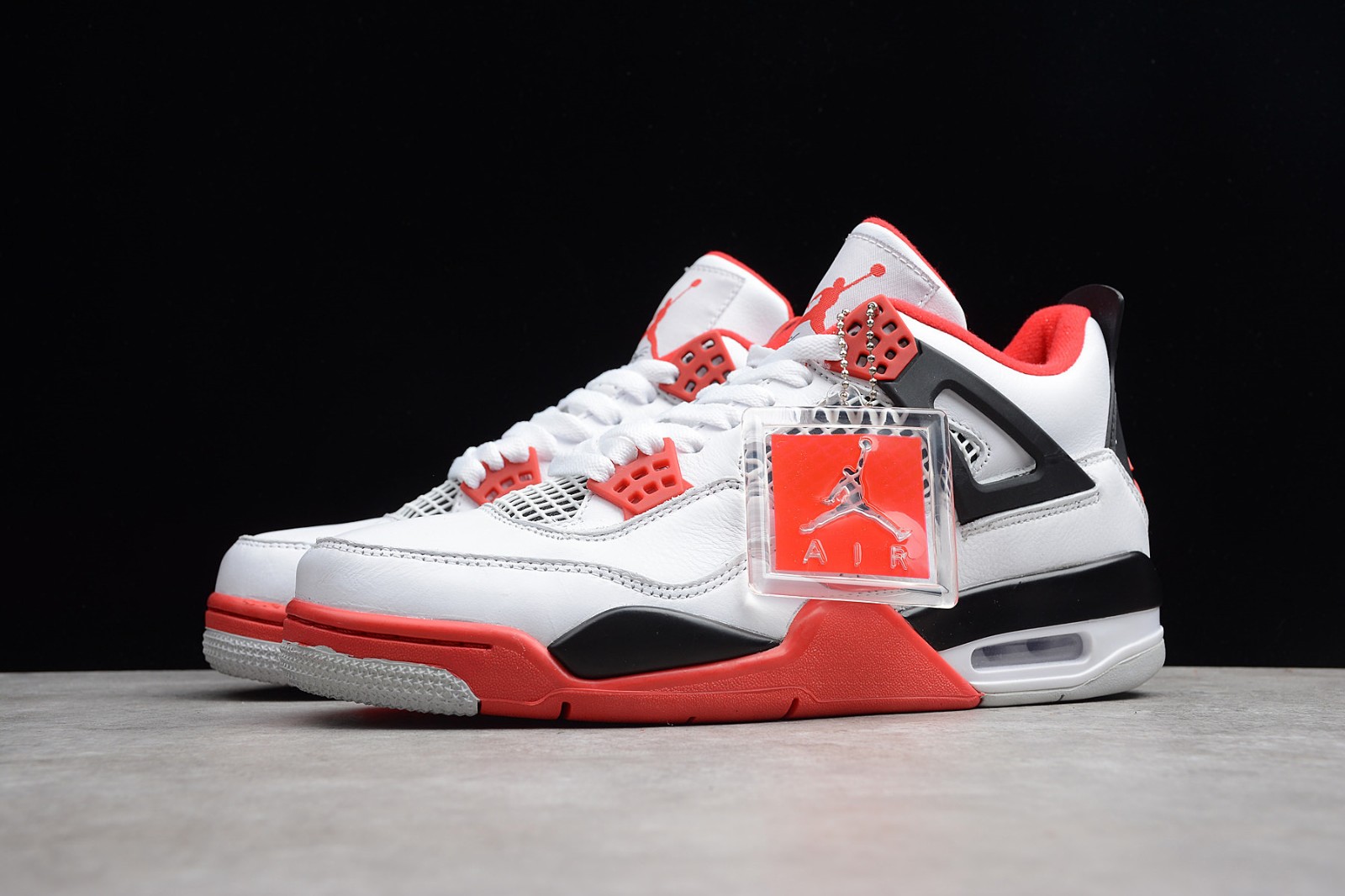 air jordan 4 retro white varsity red black