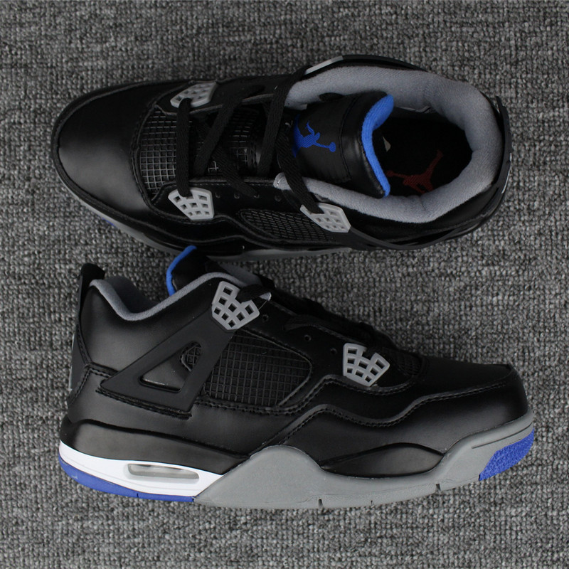 grey and blue jordan 4s