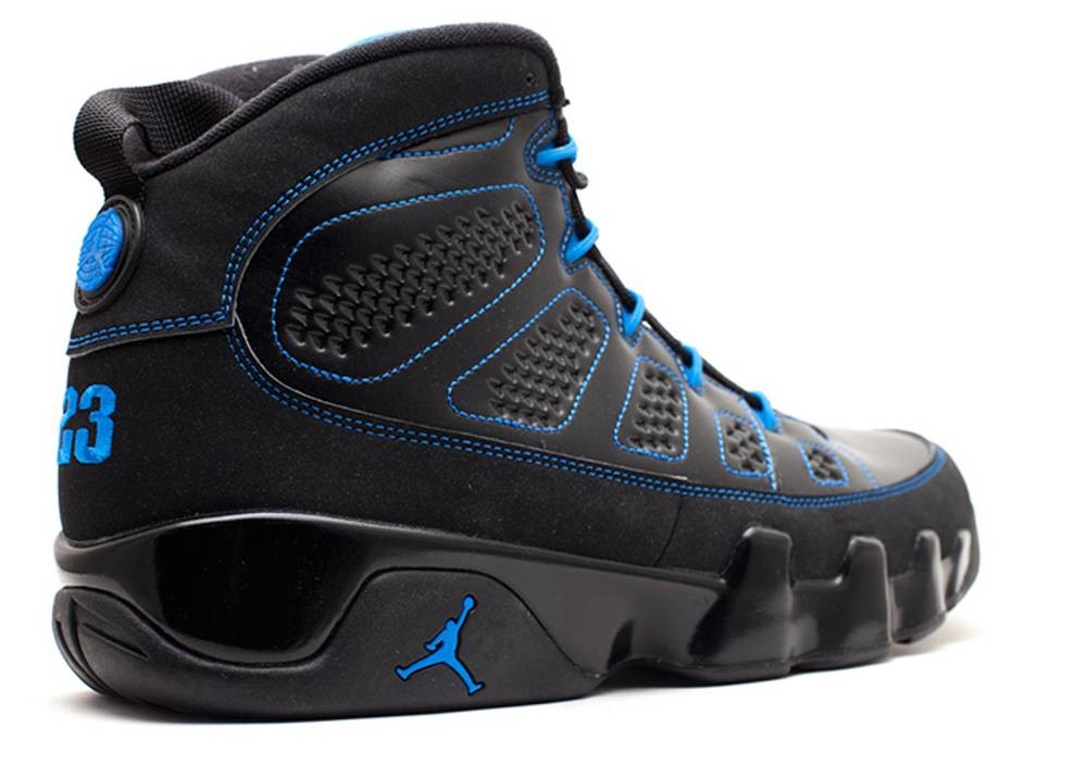 jordan retro 9 black and blue