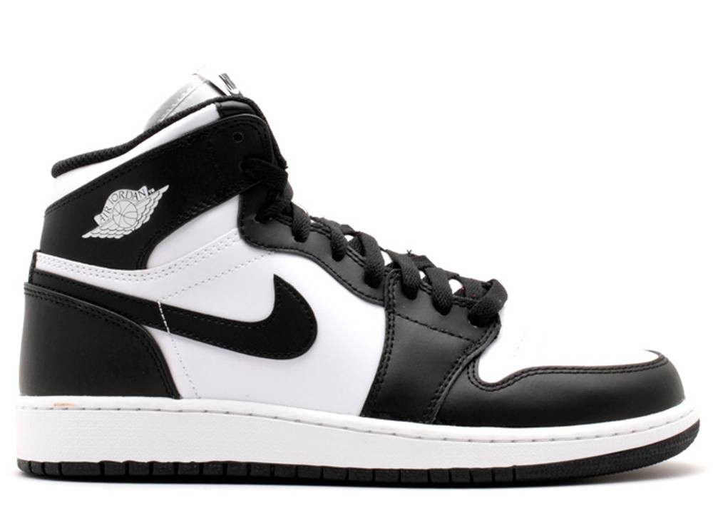 Air Jordan 1 Retro High Og Bg Gs Black White 575441-010 - Febbuy