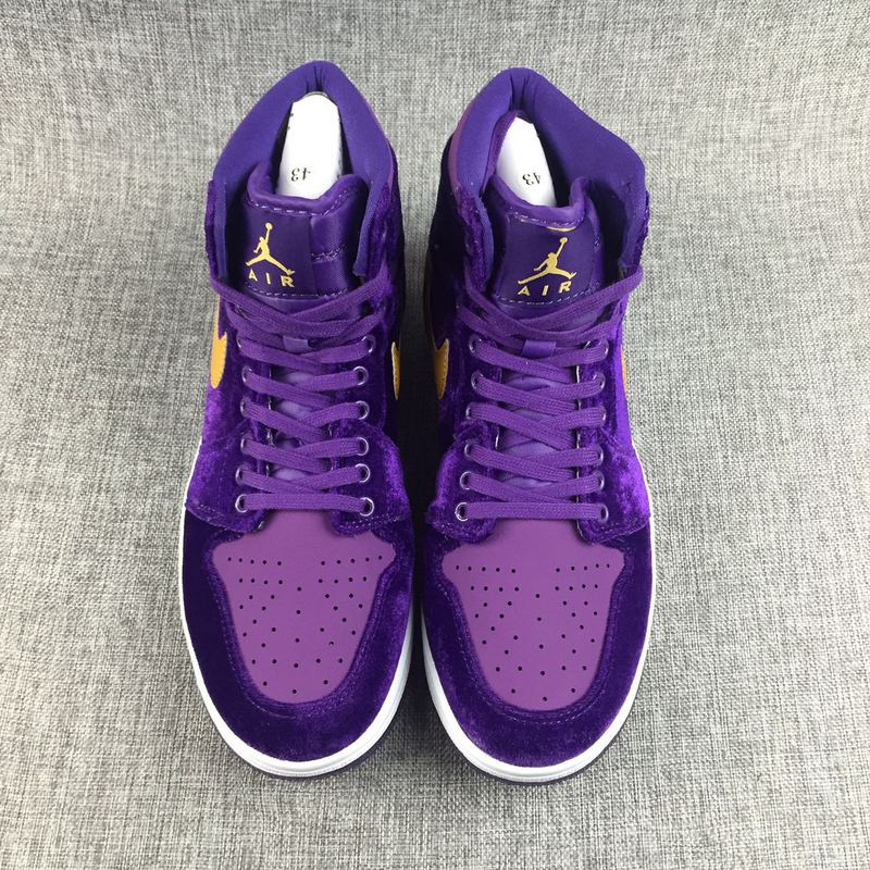 white purple gold jordans