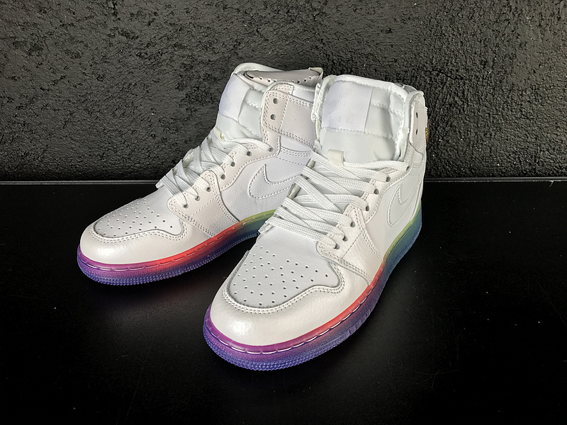 nike white rainbow shoes
