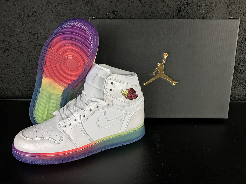 rainbow nike jordans