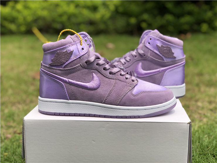 Nike Air Jordan I 1 Women Basketball Shoes Purple All - Febbuy