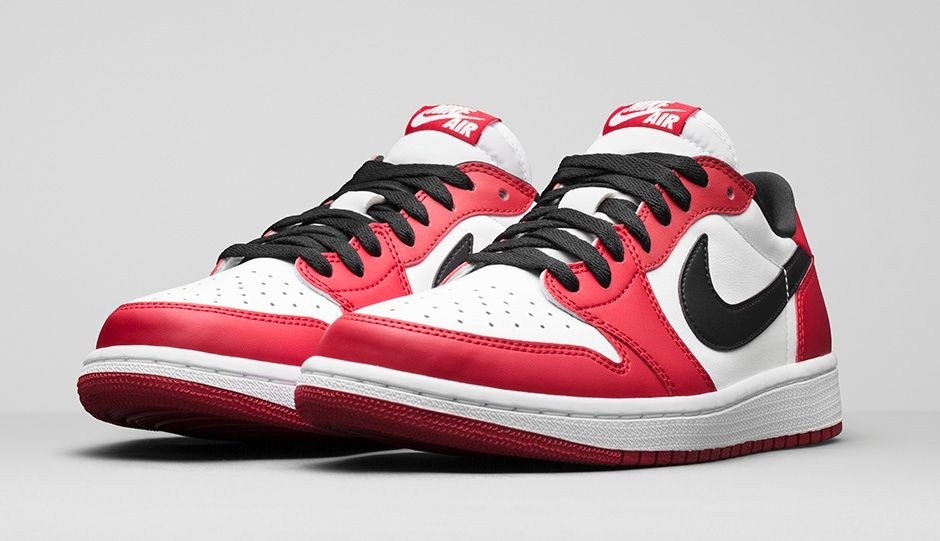 Air Jordan 1 Low OG Chicago Varsity Red Black White 705329600 Febbuy