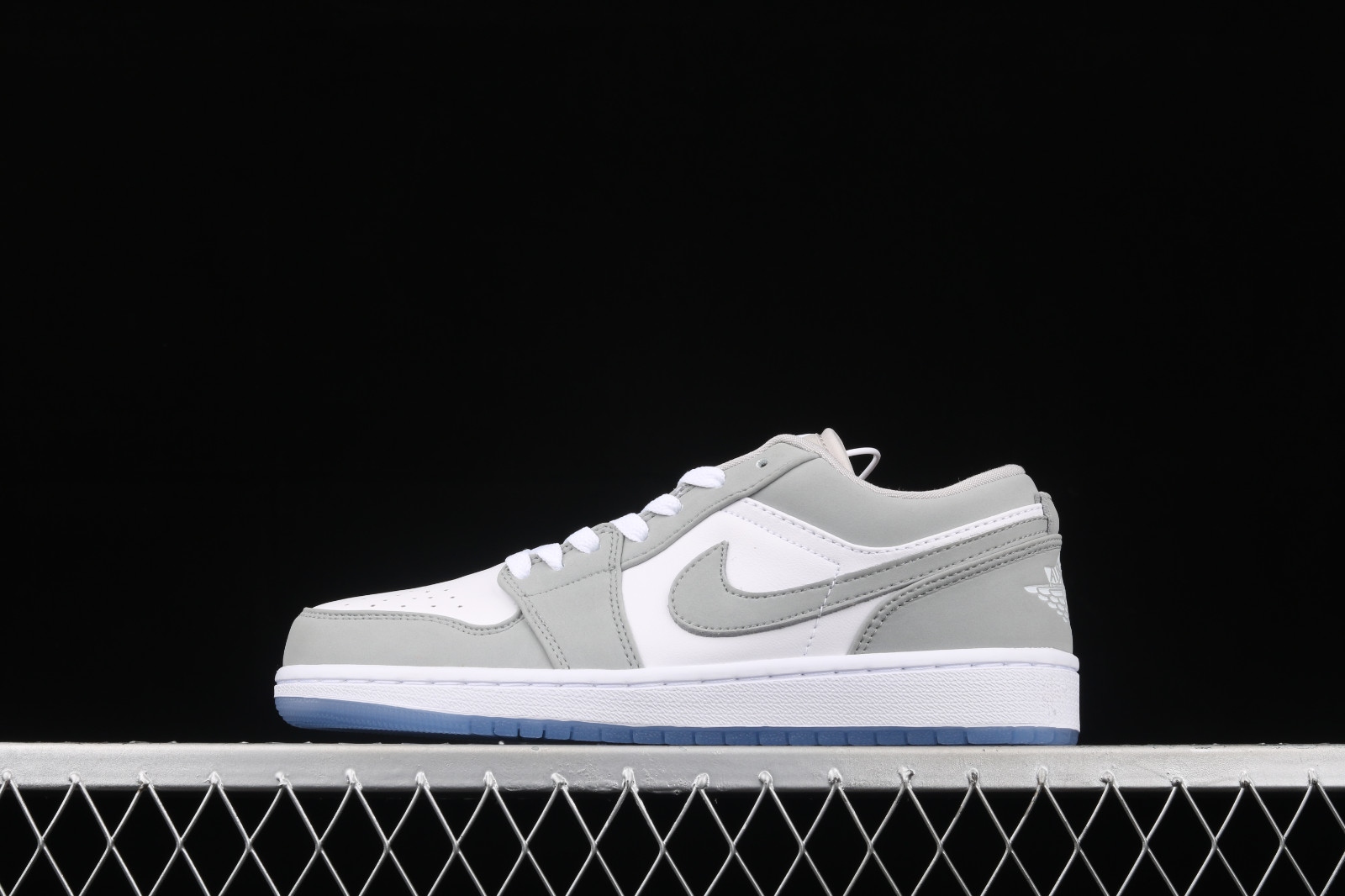 Air Jordan 1 Low White Wolf Grey Aluminum Shoes DC0774-105 - Febbuy