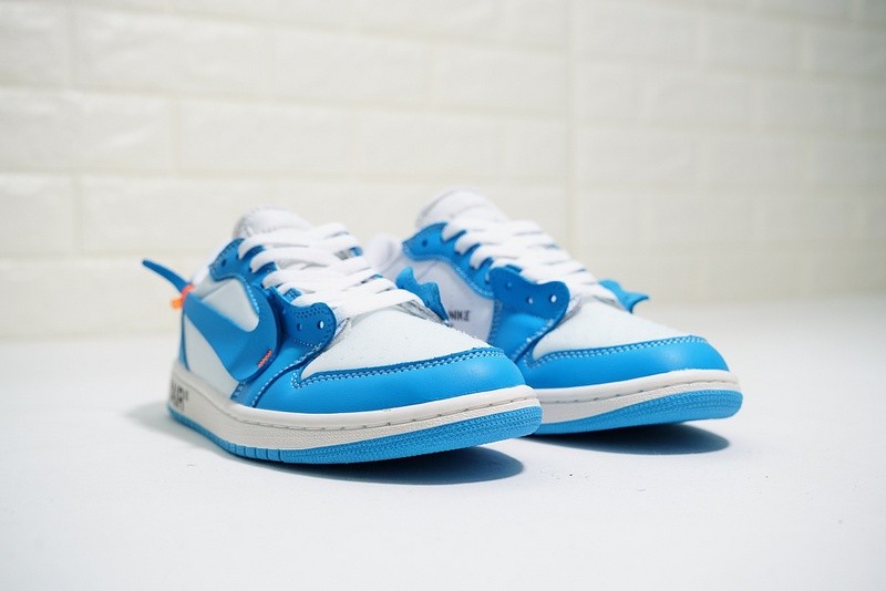 blue off white jordan 1s